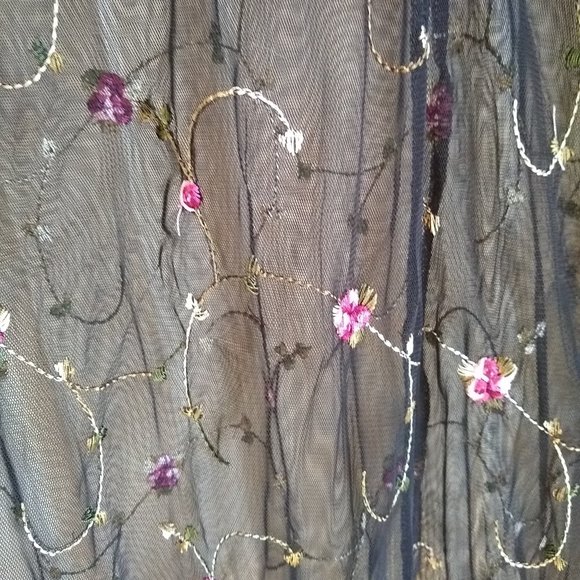 vintage y2k sheer mesh maxi long sleeve dress NWOT 🎈HOST PICK🎈 - Picture 7 of 13